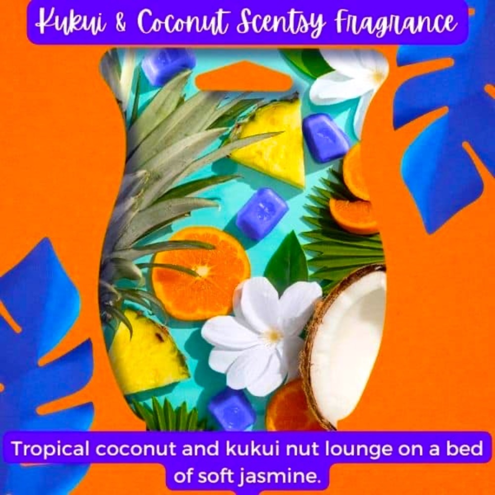 Kukui and coconut scentsy bar